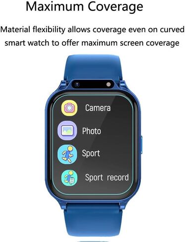 for Monowul Kids Smart Watch P70 Screen Protector 1.85" [5 Pack] HD Clear Soft PET Film [Case Friendly][Anti-Scratch][Bubble Free] Compatible for Tixpc CIRPOS Monowul Sootingot Smartwatch P70 in Saudi Arabia