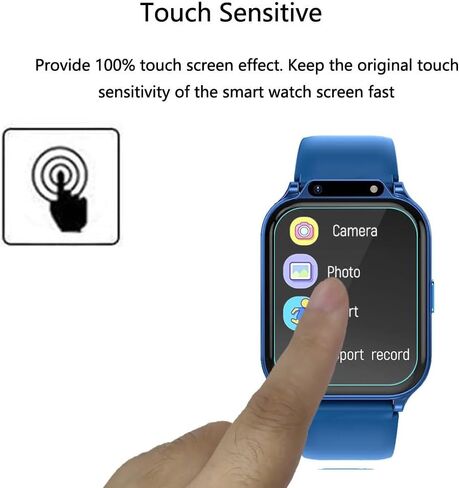 for Monowul Kids Smart Watch P70 Screen Protector 1.85" [5 Pack] HD Clear Soft PET Film [Case Friendly][Anti-Scratch][Bubble Free] Compatible for Tixpc CIRPOS Monowul Sootingot Smartwatch P70 in Saudi Arabia