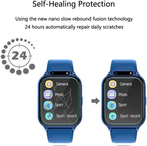 for Monowul Kids Smart Watch P70 Screen Protector 1.85" [5 Pack] HD Clear Soft PET Film [Case Friendly][Anti-Scratch][Bubble Free] Compatible for Tixpc CIRPOS Monowul Sootingot Smartwatch P70 in Saudi Arabia