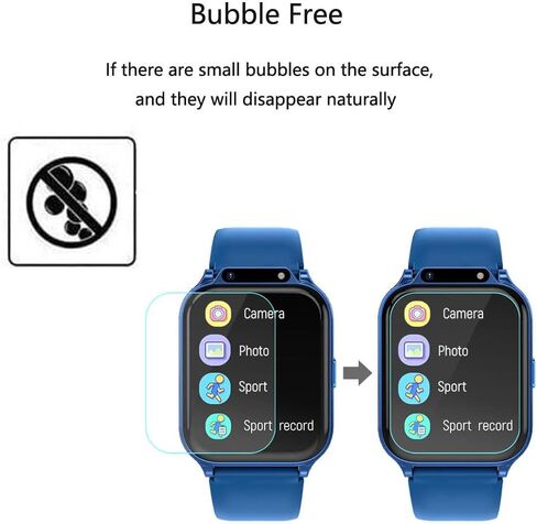 for Monowul Kids Smart Watch P70 Screen Protector 1.85" [5 Pack] HD Clear Soft PET Film [Case Friendly][Anti-Scratch][Bubble Free] Compatible for Tixpc CIRPOS Monowul Sootingot Smartwatch P70 in Saudi Arabia