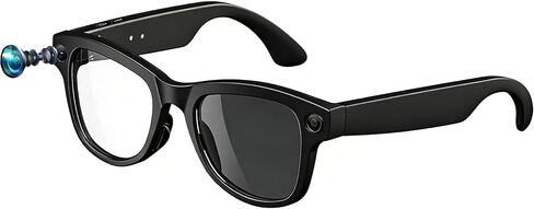 Smart Bluetooth Glasses with Camera, 800W HD Camera Glasses for Video and Audio Recording, Photography, Sunglasses with UV Protection, AI Real-time Translation, Music & Call, Unisex in Saudi Arabia