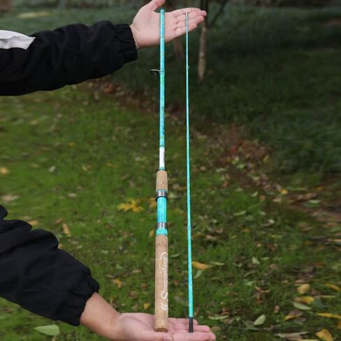 Sougayilang Fishing Rods Ultra Light Rods 2 Pieces Cork Handle Spinning &Baitcasting Rod for Trout Crappie -5'6" in Saudi Arabia