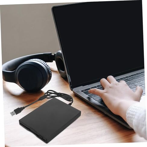 Angoily USB قارئ القرص المرن للكمبيوتر المحمول محرك أقراص مرنة USB سهل الاستخدام ومتوافق مع أنظمة متعددة in Kuwait