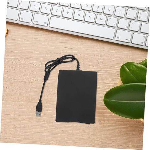 Angoily USB قارئ القرص المرن للكمبيوتر المحمول محرك أقراص مرنة USB سهل الاستخدام ومتوافق مع أنظمة متعددة in Kuwait