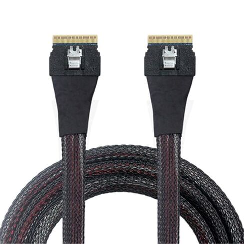 SFF-8654 Slimline 8i 74Pin Male to 74Pin SFF-8654 SAS4.0 4.0 Male Extender Cable 50cm/80cm Internal Server Cable in Saudi Arabia