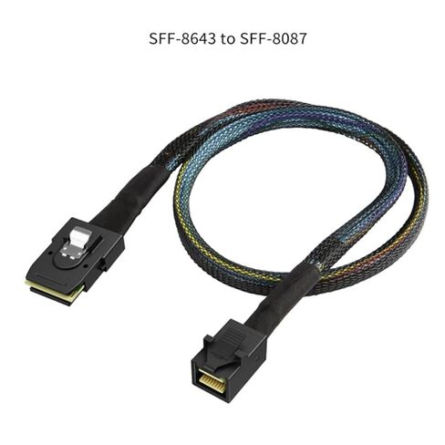 High Performances Internal MiniSAS Cable, SFF8087 to SFF8643, for Secure Data Transmission Dense Server Interconnects in Kuwait