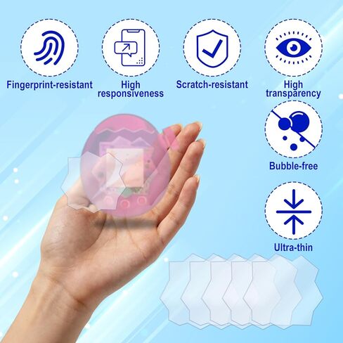 5pcs Screen Protector, PET Hard Screen Protector Cover with Dry/Wet Glasses Cleaning Wipes Anti-Scratch Anti-Bubble Clear Protective Film Full Coverage PET Clear Film Accessories for Game Console in Saudi Arabia