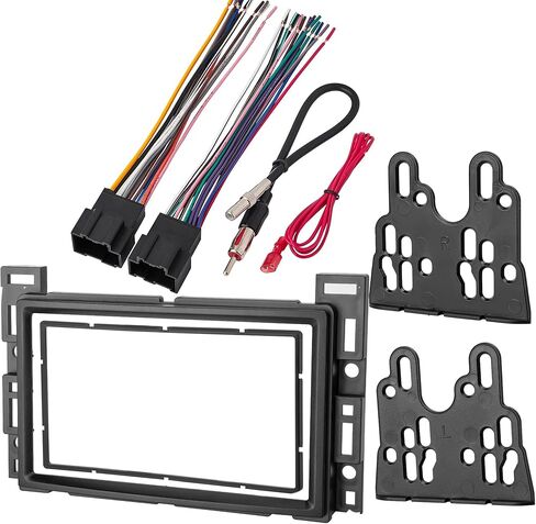 NuIth Radio Wiring Harness with Antenna Adapter + Double DIN Radio Dash Kits for Chevrolet 2004-2012 in Saudi Arabia