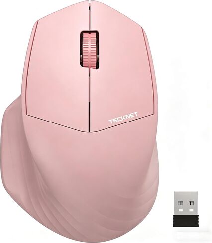 TECKNET Wireless Mouse, 2.4GHz Computer Mouse, 3 Adjustable DPI Silent Mouse with USB A Receiver, 3 Buttons, 1600 DPI, 6 Months Battery Life, Ergonomic Wireless Mouse for Laptop, PC, Mac, Desktop-Blue in Saudi Arabia