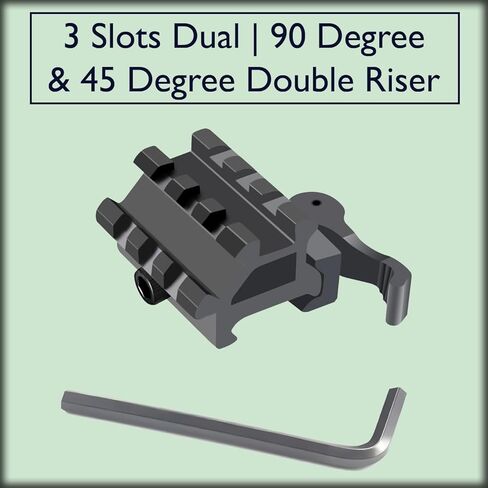 Gotical 3 Slots Dual | 90 Degree and 45 Degree Double Riser Quick Release in Saudi Arabia