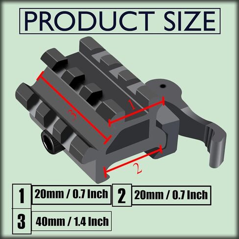 Gotical 3 Slots Dual | 90 Degree and 45 Degree Double Riser Quick Release in Saudi Arabia