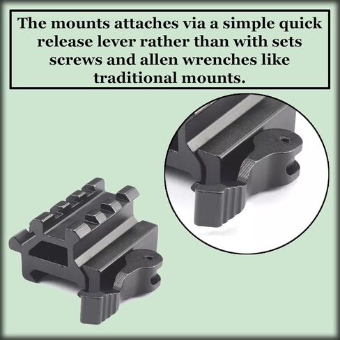 Gotical 3 Slots Dual | 90 Degree and 45 Degree Double Riser Quick Release in Saudi Arabia