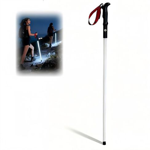 The New LED Illuminated Hiking Poles launched in 2026 are Suitable for Night Hiking and All-Weather Exploration. Continuous 8-Hour Lighting, Suitable for Hiking, Camping in Saudi Arabia