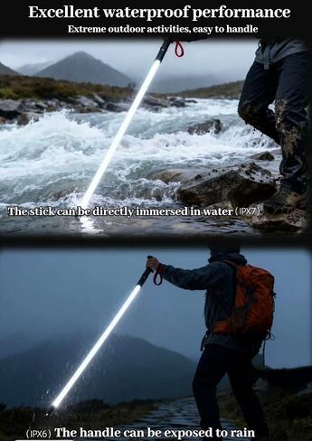 The New LED Illuminated Hiking Poles launched in 2026 are Suitable for Night Hiking and All-Weather Exploration. Continuous 8-Hour Lighting, Suitable for Hiking, Camping in Saudi Arabia