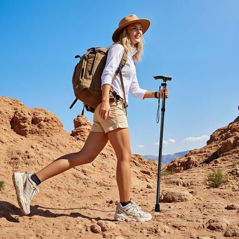 Trekking Poles - Lightweight,Collapsible Hiking Poles - Aluminum Alloy Trekking Sticks with Telescopic,Collapsible,for Hiking,Camping in Saudi Arabia