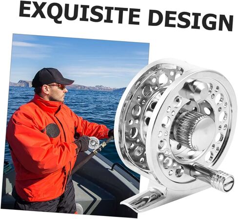 Toyvian Aluminum Alloy Fly Fishing Reel Large Arbor Design Interchangeable Left/Right Hand Sturdy Fishing Gear for Freshwater and Saltwater Angling in Saudi Arabia