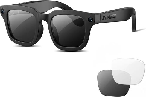 AI Smart Glasses for Cycling & Sports, 8MP Camera Glasses with Hands-Free Video Recording, Bluetooth Audio, Real-Time Translation, Waterproof, Outdoor Action Smart Glasses in Saudi Arabia