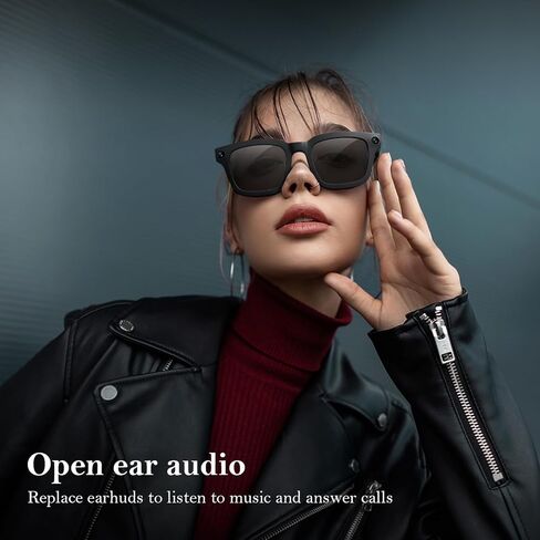 AI Smart Glasses for Cycling & Sports, 8MP Camera Glasses with Hands-Free Video Recording, Bluetooth Audio, Real-Time Translation, Waterproof, Outdoor Action Smart Glasses in Saudi Arabia