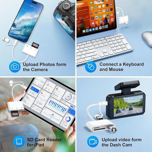 USB C to USB SD Card Reader for Samsung Galaxy S25 Ultra/S24/S23/S22/S21/S20 USB 3.0 Micro SD Card Reader 3 in 1 Memory Trail Camera Card Adapter for iPhone 17 Pro Max/17/16/15/iPad/Laptop/Computer in Saudi Arabia
