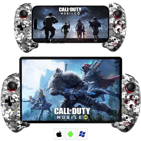 Megadream Wireless Mobile Controller for iPad, Tablet (11"), iPhone 16/15/14/13, Android Gamepad for Galaxy Z Fold4, Galaxy Z Flip4, Galaxy S23 S22 21Ultra, PC - MFi Certified - Call of Duty - Genshin Impact - Direct Play in Saudi Arabia