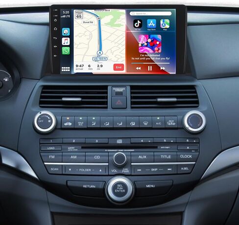 راديو ستيريو للسيارة ASURE 4+64G Android 15 لسيارة Honda Accord 8Gen 2008-2012 إصدار متطور، شاشة لمس عالية الدقة 10.1 بوصة مع CarPlay اللاسلكي، Android Auto، Wi-Fi 6.0، بلوتوث 5.4، SWC، كاميرا احتياطية in Kuwait