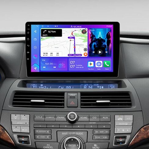 ASURE 4+64G Android 15 Car Stereo Radio for Honda Accord 8Gen 2008-2012 High-end Version, 10.1" HD Touchscreen with Wireless CarPlay, Android Auto, Wi-Fi 6.0, Bluetooth 5.4, SWC, Backup Camera in Saudi Arabia