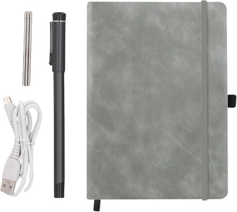 Smart Pen, 360 Degree Writing Real Time Sync with Notebook, Support for iOS, Convert Handwriting to Text, Save Share Notes via APP for Students Professionals (Grey) in Saudi Arabia