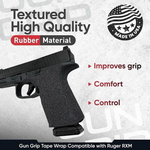 Handleitgrips Gun Grip Wrap Tape, Non-Slip, Adhesive Style, Do It Yourself, Easy Installation, Accessories, Compatible with Ruger RXM Sandpaper in Saudi Arabia