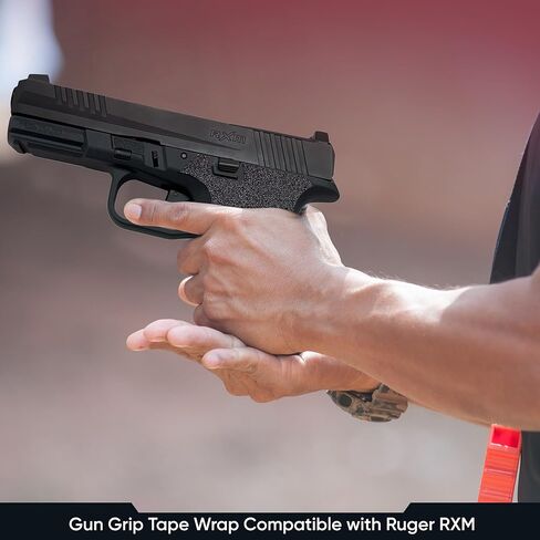 Handleitgrips Gun Grip Wrap Tape, Non-Slip, Adhesive Style, Do It Yourself, Easy Installation, Accessories, Compatible with Ruger RXM Sandpaper in Saudi Arabia