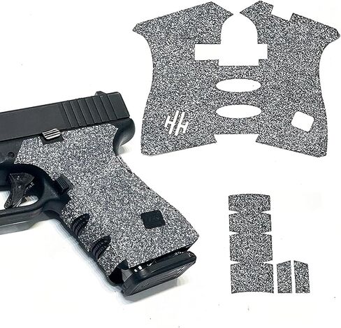 Handleitgrips Gun Grip Wrap Tape, Non-Slip, Adhesive Style, Do It Yourself, Easy Installation, Accessories, Compatible with Glock 19/23 Gen 5 Extreme Edition Sandpaper, Veteran Owned, Made in The USA in Saudi Arabia