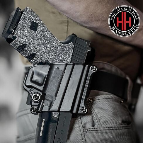 Handleitgrips Gun Grip Wrap Tape, Non-Slip, Adhesive Style, Do It Yourself, Easy Installation, Accessories, Compatible with Glock 19/23 Gen 5 Extreme Edition Sandpaper, Veteran Owned, Made in The USA in Saudi Arabia
