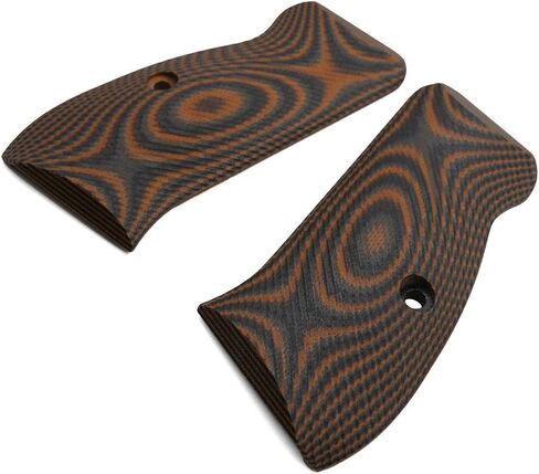 Cool Hand G10 Grips for CZ 75/85 Compact, CZ P-01, P100, C100, Tristar T100, CZ PCR, CZ 75 D, Black Gun Grips Screws Included, Palm Swell Back Style in Saudi Arabia