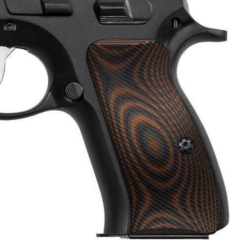 Cool Hand G10 Grips for CZ 75/85 Compact, CZ P-01, P100, C100, Tristar T100, CZ PCR, CZ 75 D, Black Gun Grips Screws Included, Palm Swell Back Style in Saudi Arabia