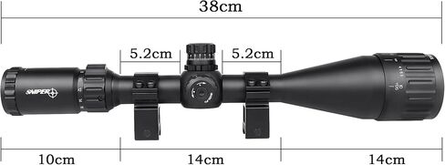 SNIPER Rifle Scope 4-16X50 AOL Hunting Rifle Scope/Red, Green Illuminated Mil Dot Reticle/Fully Multi-Coated Lens/Adjustable Objective (MT4-16x50AOL) in Saudi Arabia