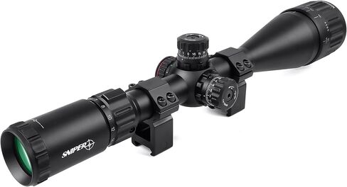 SNIPER Rifle Scope 4-16X50 AOL Hunting Rifle Scope/Red, Green Illuminated Mil Dot Reticle/Fully Multi-Coated Lens/Adjustable Objective (MT4-16x50AOL) in Saudi Arabia