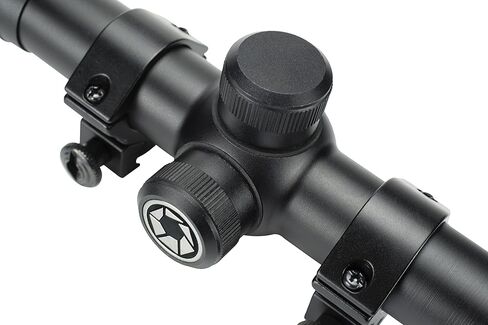 Barska Crosshair Reticle Rifle Scope for .22 Plinking & Rimfire Rifles - Optimal Precision with Rings for Shooting, Hunting, Target Practice in Saudi Arabia