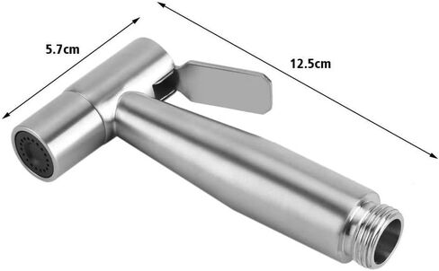 [2-Pack] Handheld Bidet Sprayer for Toilet - Stainless Steel Cloth Diaper Sprayer Kit with Adjustable Water Pressure - Brushed Nickel Bidet Attachment for Feminine Wash, Baby & Pet Bath (Set of 2) in Saudi Arabia