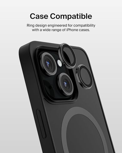 Belkin ScreenForce TemperedGlass Camera Lens Protector for Apple iPhone 15, 15 Plus - Case-Compatible Tempered Glass Lens Cover, Apple iPhone Accessories - 2-pack in Saudi Arabia