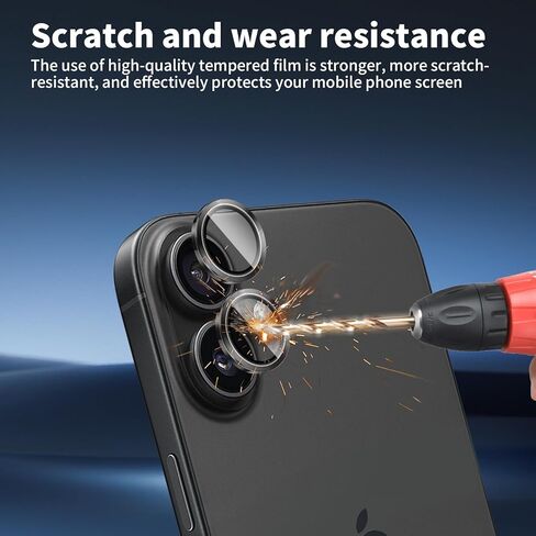 4 Pack Camera Lens Protector Compatible for iPhone 17, 9H Hardness Tempered Glass Film，Night Shooting Mode,Scratch-Resistant，Anti-fingerprint in Saudi Arabia