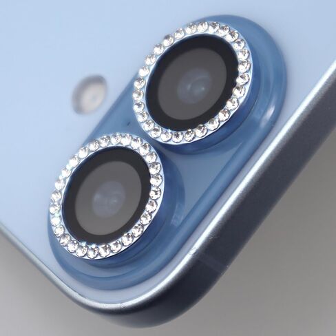 واقي عدسة الكاميرا لهاتف iPhone 17 من سبائك الألومنيوم بحلقة معدنية من الزجاج المقسى وملحقات غطاء العدسة (أزرق فاتح، لهاتف iPhone 17) in Kuwait