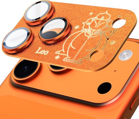 Compatible for iPhone 17 Pro Max Camera Lens Protector, Aries Pattern, Drop Protection, Anti Scratch Full-Coverage, AR 360-Degree Protection, Camera Transmfttance HD, Easy Installation, Dark Blue in Saudi Arabia