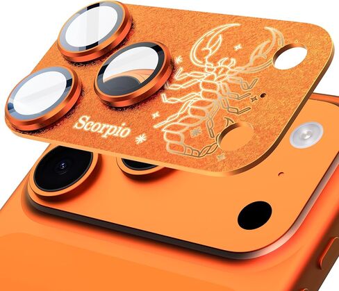 Compatible for iPhone 17 Pro Max Camera Lens Protector, Aries Pattern, Drop Protection, Anti Scratch Full-Coverage, AR 360-Degree Protection, Camera Transmfttance HD, Easy Installation, Dark Blue in Saudi Arabia