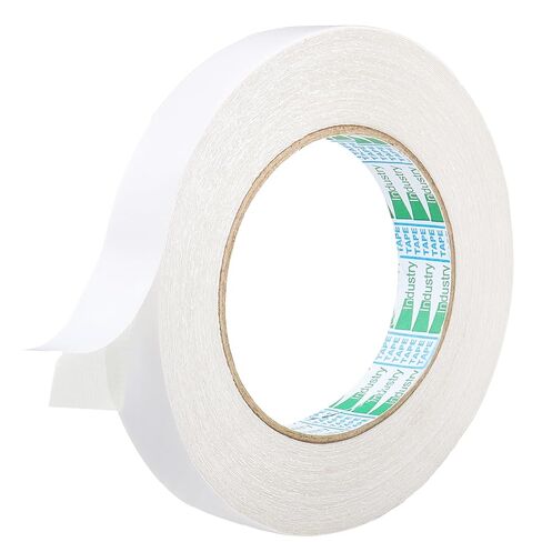 Double Sided Fabric Tape Heavy Duty, 0.6 inch x 65ft Strong Adhesive Removable No Residue Fabric Tape for Clothing, Hemming Tape for Curtains in Saudi Arabia