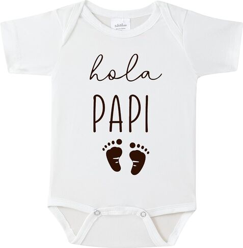 Hola Papi Baby Announcement Onesie,Spanish Pregnancy Reveal Bodysuit for New Dad,0-3 Months Soft Infant Outfit in Saudi Arabia