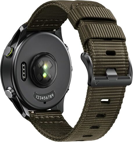 Rugged Nylon Watch Bands Compatible with Garmin Vivoactive 3/5/6, 20mm Quick Release Watch Band for Garmin Forerunner 165/245/55 in Saudi Arabia