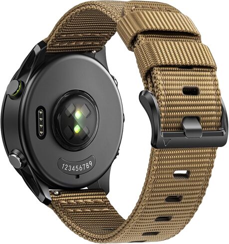 Rugged Nylon Watch Bands Compatible with Garmin Vivoactive 3/5/6, 20mm Quick Release Watch Band for Garmin Forerunner 165/245/55 in Saudi Arabia