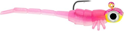 Northland Tackle Rigged Tungsten Broom Bug Ice Fishing Jigs with Sharp Hooks, 2 Pre-Rigged Jig Heads & 3 Extra Ice Fishing Plastics, Tungsten Jig Heads for Panfish, 1/28 Oz, Fruit Fly in Saudi Arabia