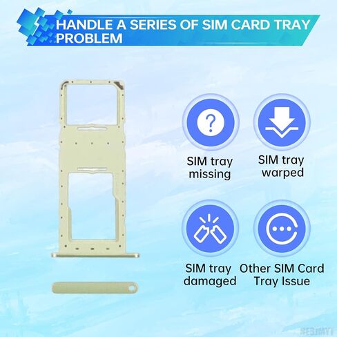 لهاتف Samsung Galaxy A14 Sim Card Tray (إصدار SIM واحد) محول حامل فتحة صينية البطاقة الخضراء مع قاذف إبرة لـ A14 SM-A145F in Saudi Arabia
