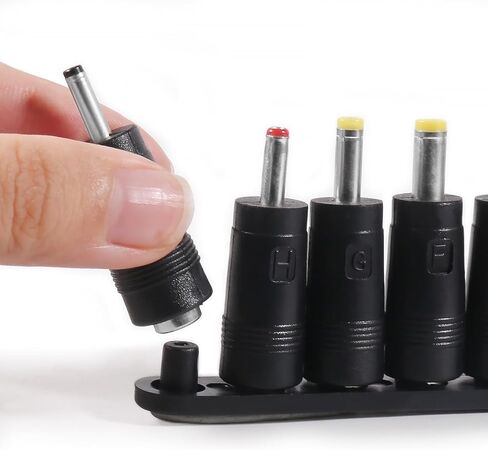 34PCS DC Connectors Plug Kit Universal DC Plug Connectors 5.5mm x 2.1mm Connectors Kit for Laptop in Saudi Arabia