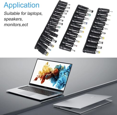 34PCS DC Connectors Plug Kit Universal DC Plug Connectors 5.5mm x 2.1mm Connectors Kit for Laptop in Saudi Arabia